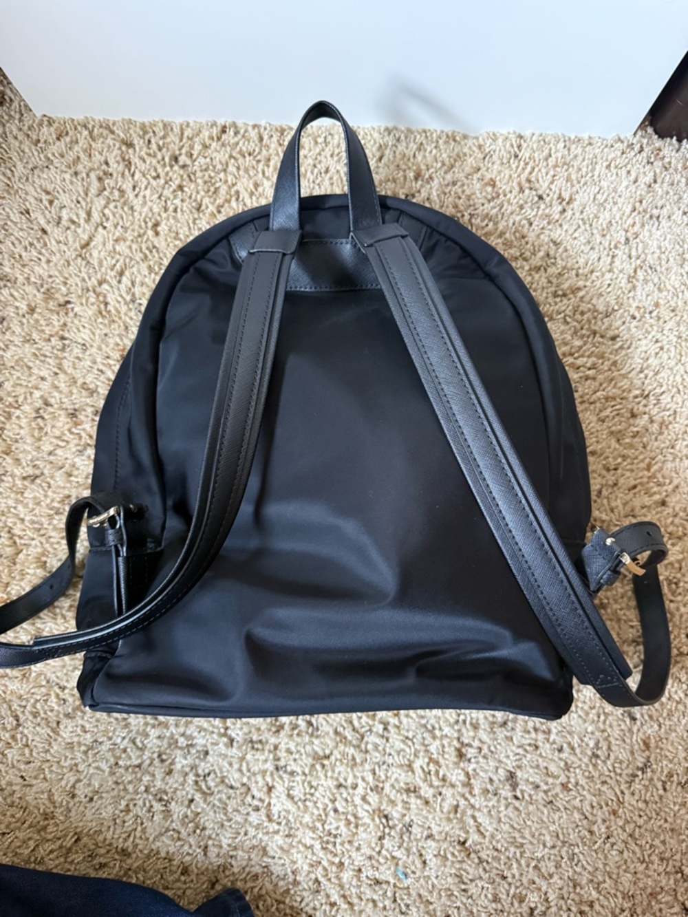 Michael KorsBlack Nylon Backpack with Gold Hardware - Picture 6 of 9